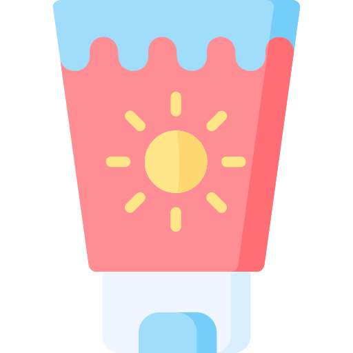Sun cream free icon