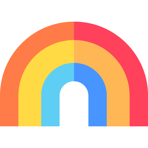 arco iris icono gratis