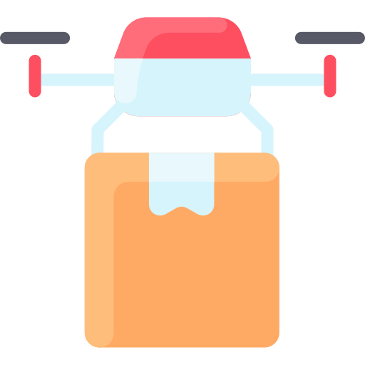 Drone delivery free icon Drone delivery free icon