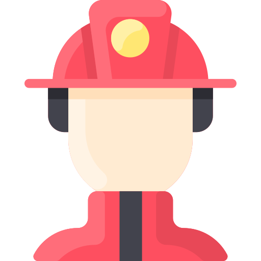 Firefighter Vitaliy Gorbachev Flat Icon