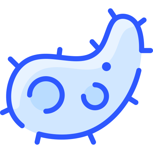 Bacteria Vitaliy Gorbachev Blue icon