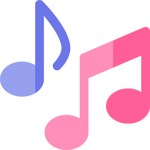 pink music note clipart