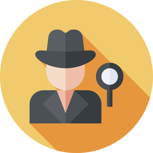 Detective Flat Circular Flat icon