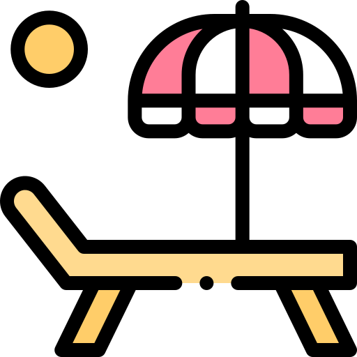 cama solar icono gratis