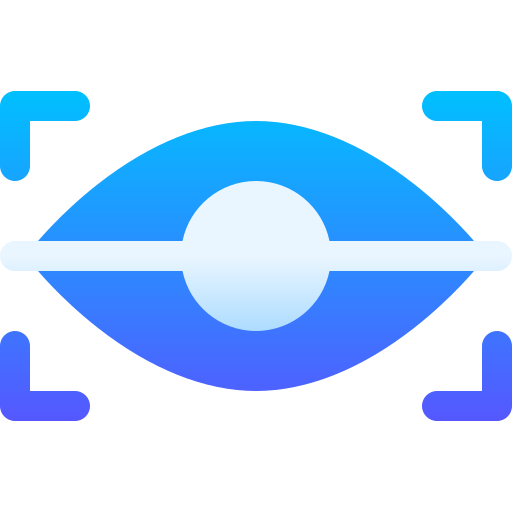 exploración ocular icono gratis