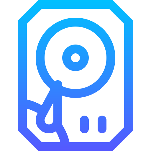 Hard disk Basic Gradient Lineal color icon