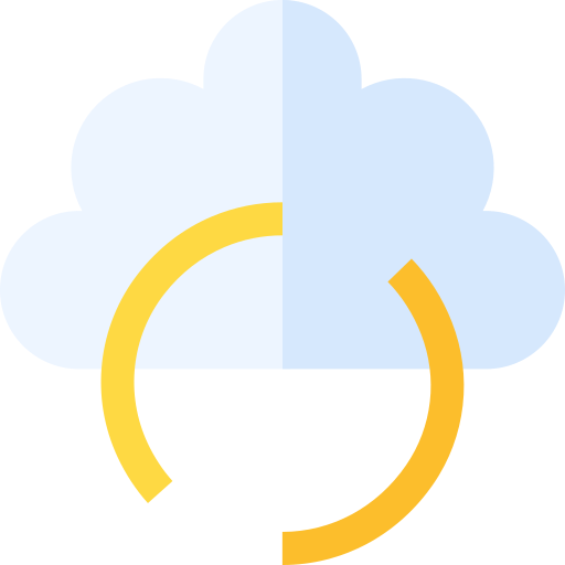 sincronización en la nube icono gratis