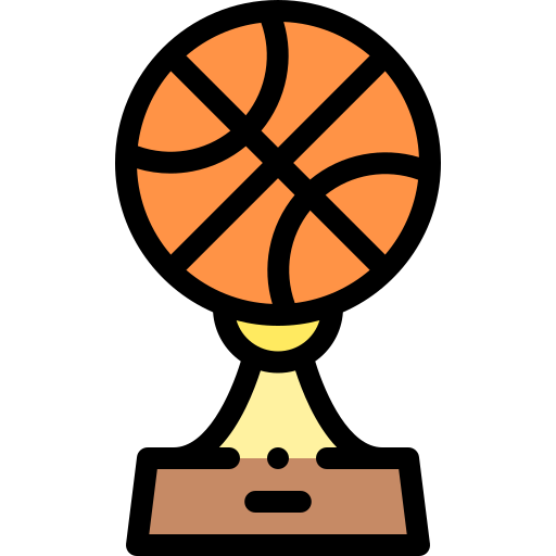 Basketball Detailed Rounded Lineal color icon