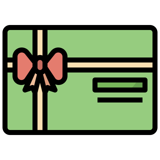 Gift card Generic Outline Color icon