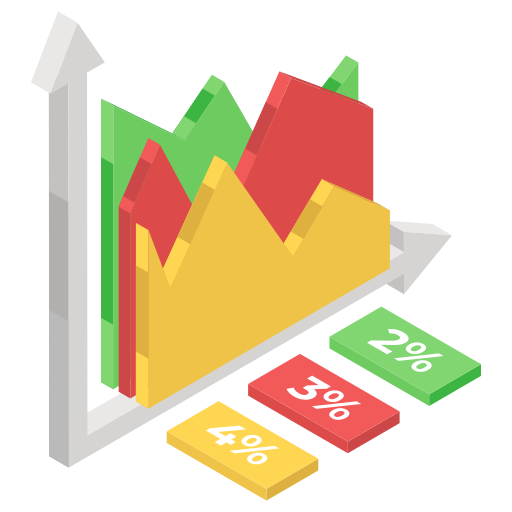 gráfico de área icono gratis