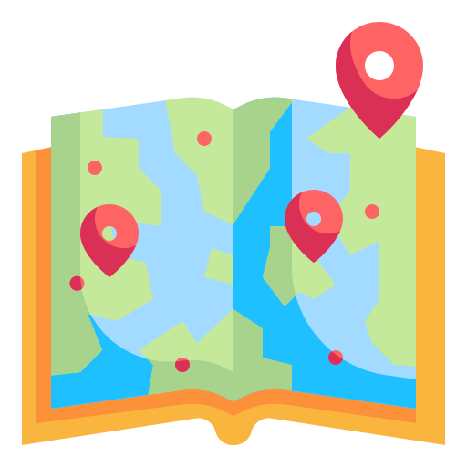 Guidebook - Free maps and location icons