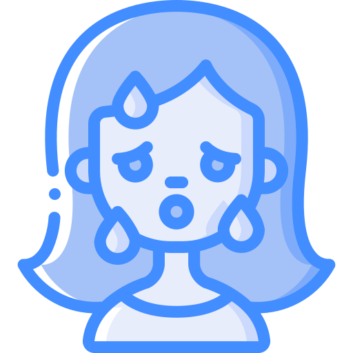 Sweating Basic Miscellany Blue icon