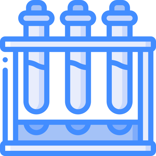 Test tube Basic Miscellany Blue icon