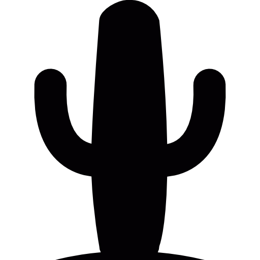 Кактус в пустыне бесплатно иконка