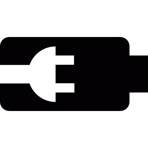 Charging battery free icon