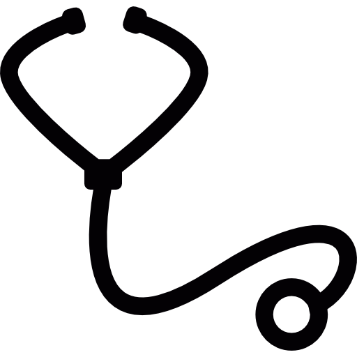 Stethoscope symbol Free Icon