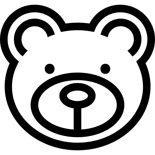 Cara de oso Iconos gratis de animales