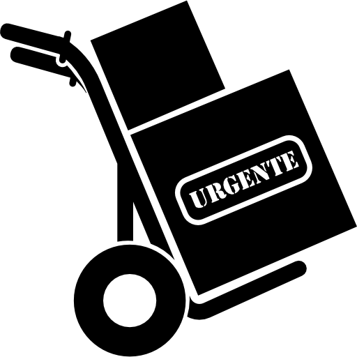 transporte de cajas impresas icono gratis