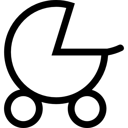 carrito de bebé icono gratis