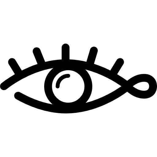 forma de la parte del cuerpo humano del ojo icono gratis