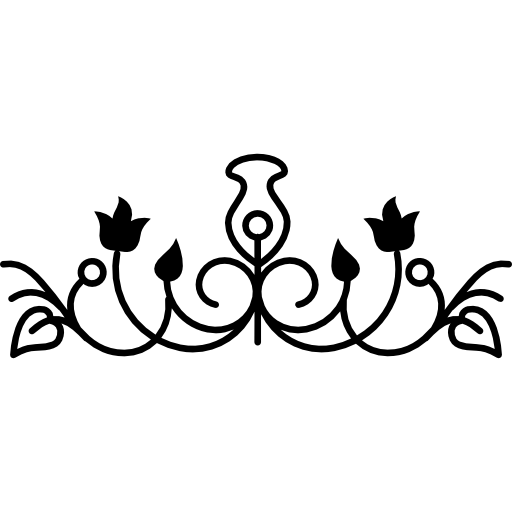 flower vine outline designs