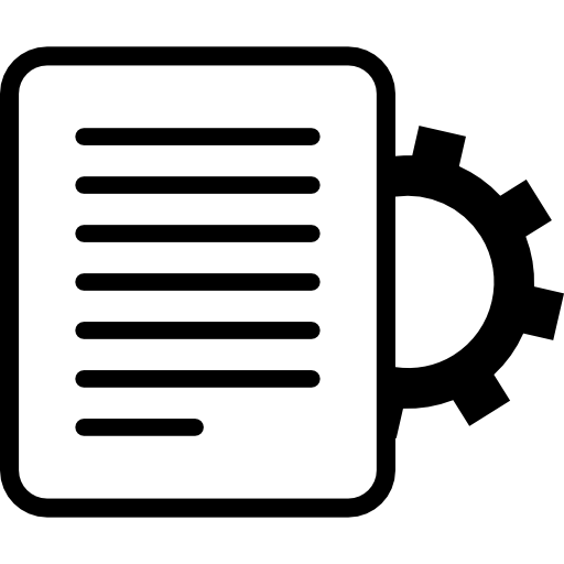 configuración de documentos icono gratis