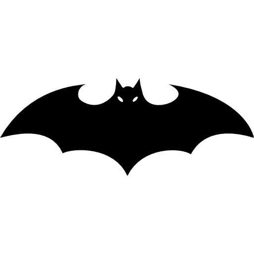 Free Icon | Bat silhouette with extended wings