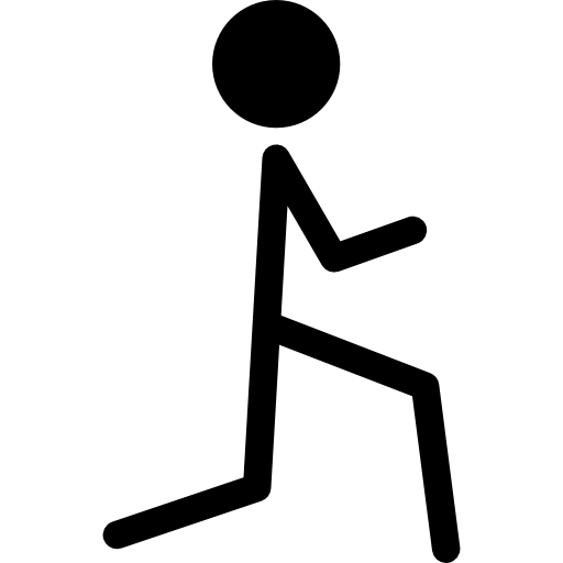 Gymnast standing in rotation posture - Free people icons