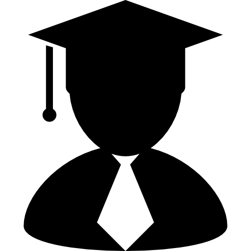 Graduate Man Silhouette Free Education Icons