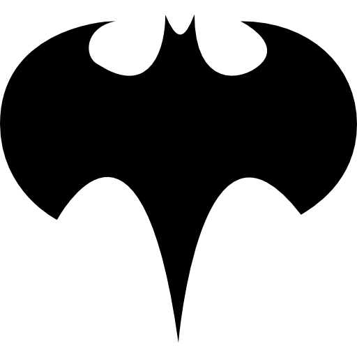 Icono de Silueta del logo de batman
