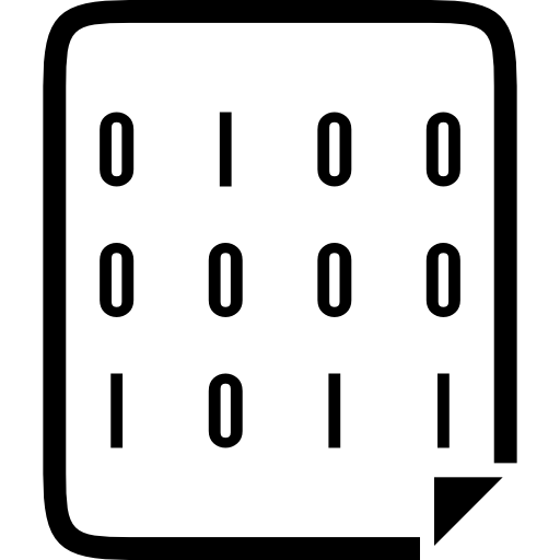 binary data icon