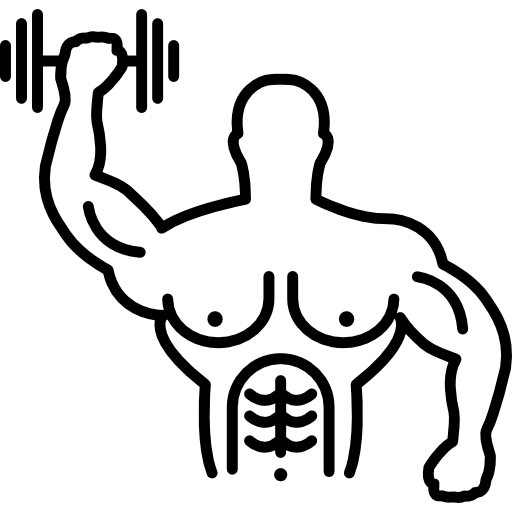 muscle body clipart outline