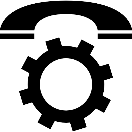 configuración de llamadas telefónicas icono gratis