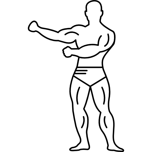 klinker Hoogte lading Gymnast with strong muscles in full body view - Free people icons