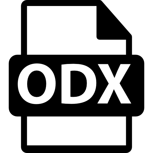 interfaz de formato de archivo odx icono gratis