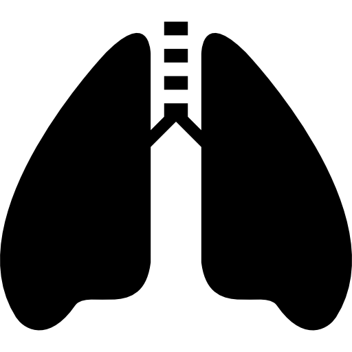 pulmones con tráquea icono gratis