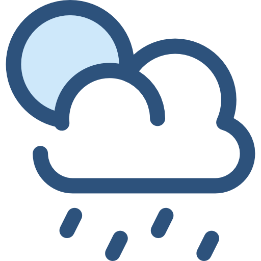 Rainy Monochrome Blue icon