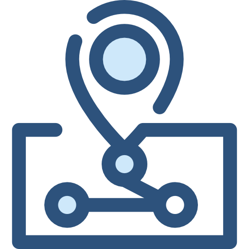 mapa de la calle icono gratis