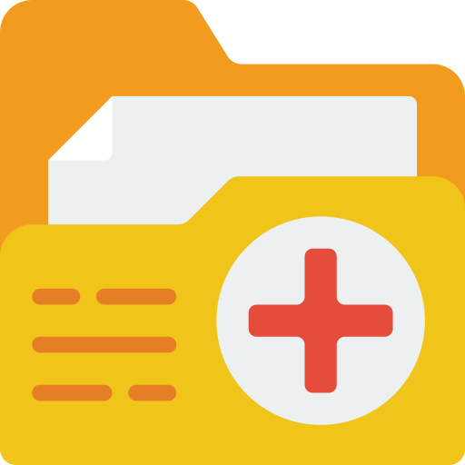 informe médico icono gratis