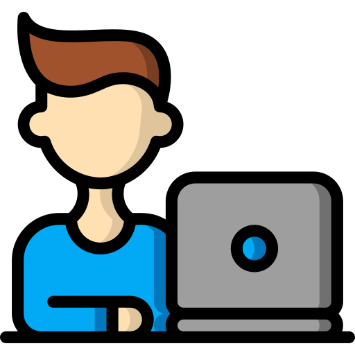 laptop user icon