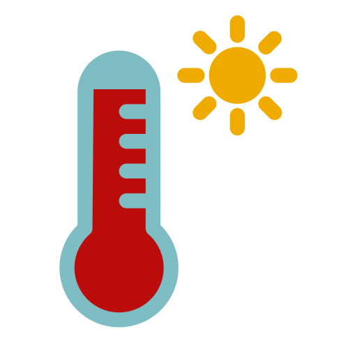 altas temperaturas icono gratis