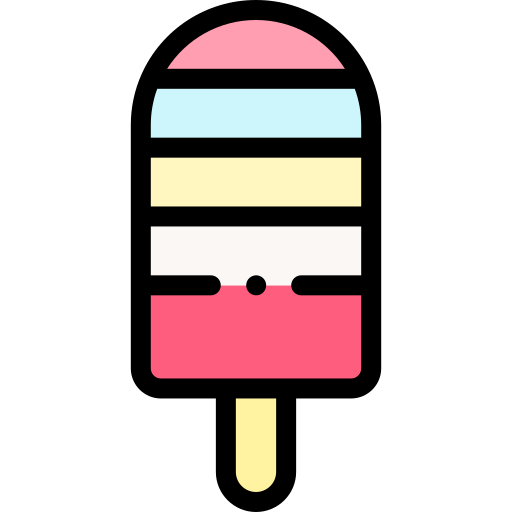 Popsicle Detailed Rounded Lineal color icon