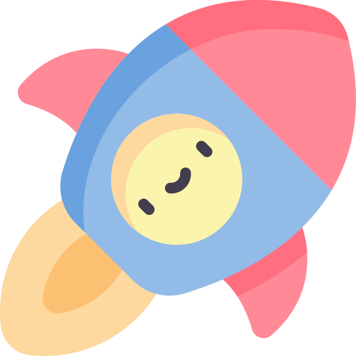 Rocket Kawaii Flat icon