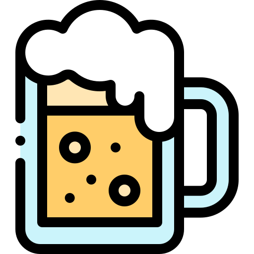 Beer mug Detailed Rounded Lineal color icon