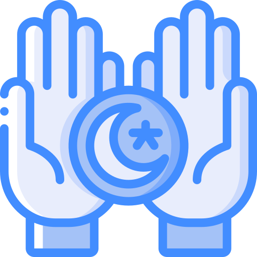 Crescent moon Basic Miscellany Blue icon