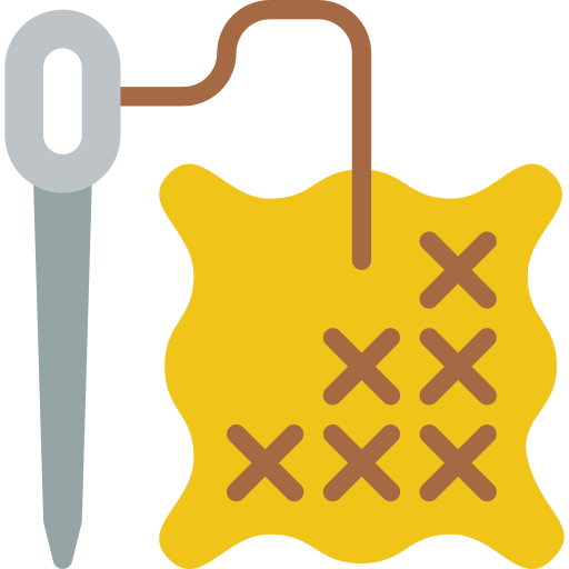 Cross stitch free icon