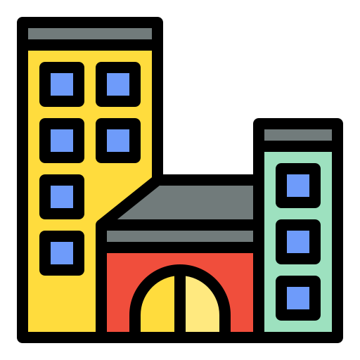 Townhouse Generic Outline Color icon