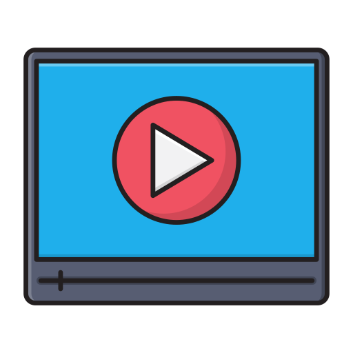 reproductor de video icono gratis