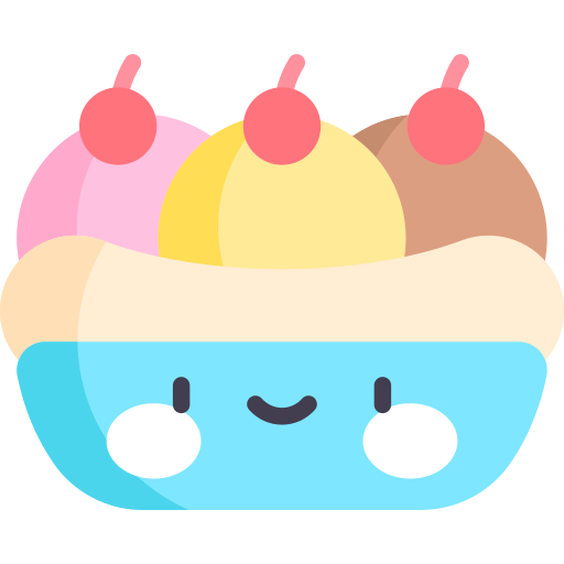 banana split icono gratis