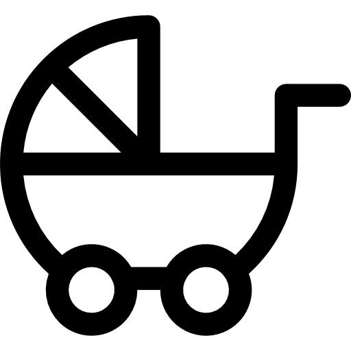 Baby stroller - Free transport icons